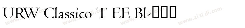 URW Classico T EE Bl字体转换